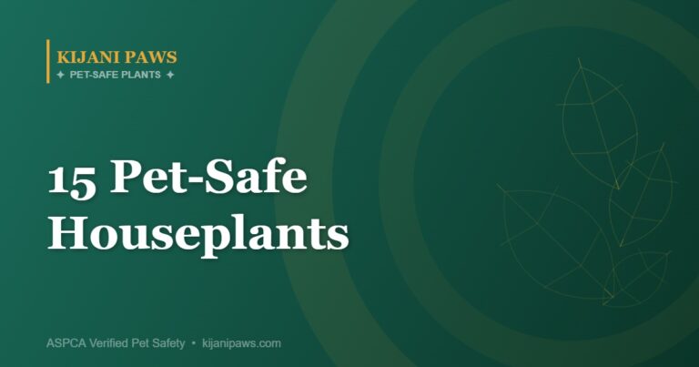 15 Stunning Pet-Safe Houseplants (ASPCA Verified for Cats and Dogs)