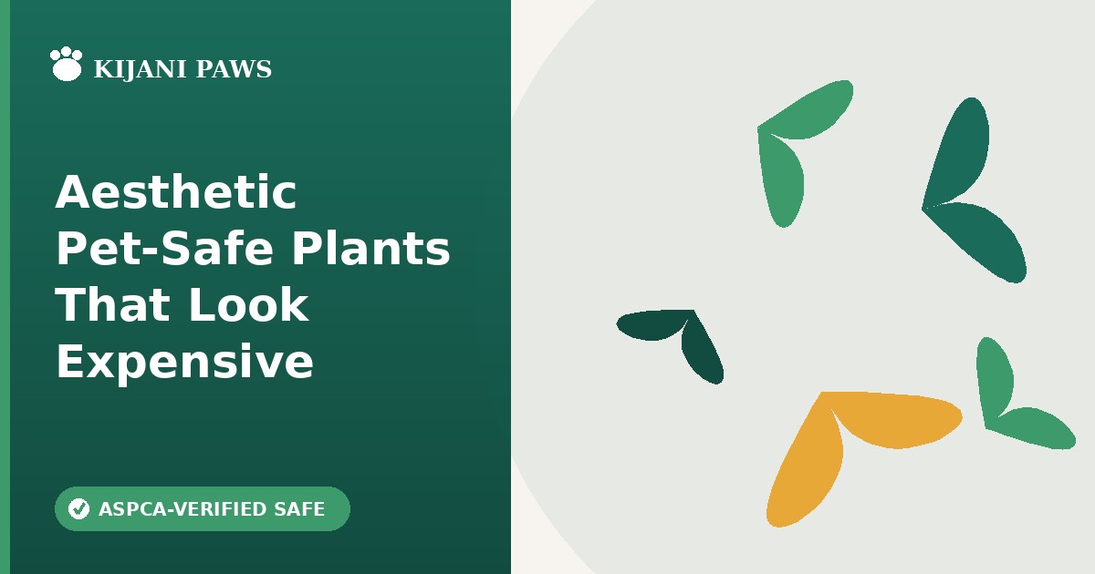 aesthetic pet-safe plants