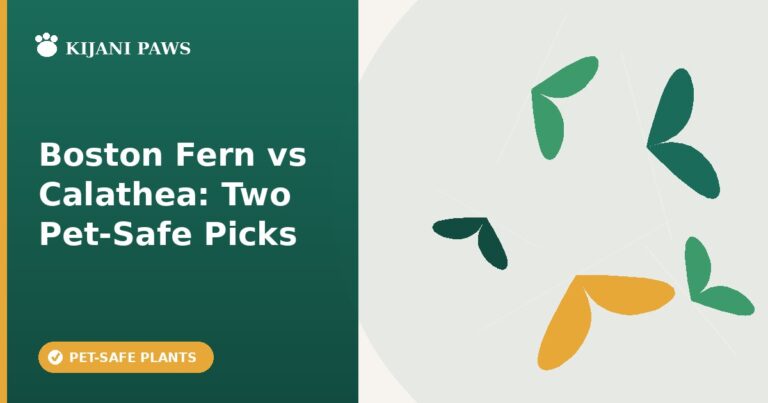 boston fern vs calathea pet safe plants