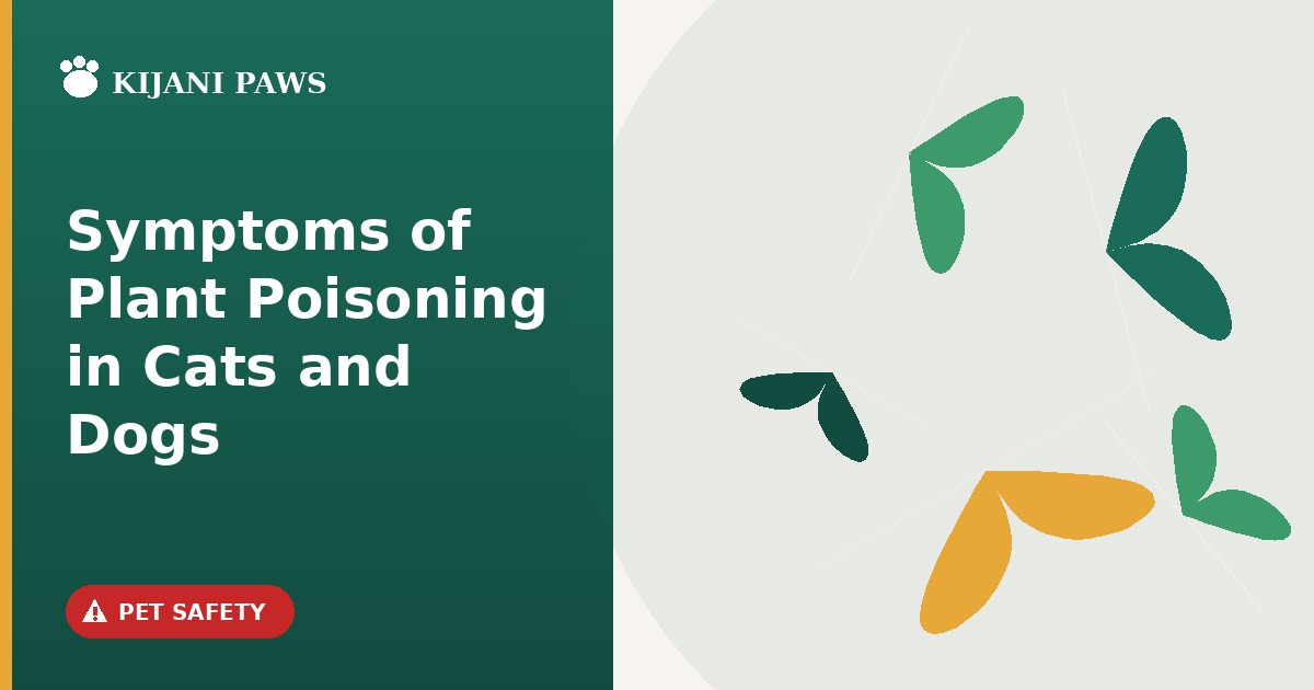 symptoms of plant poisoning in cats and dogs