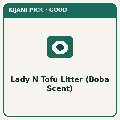 Lady N tofu cat litter boba scent